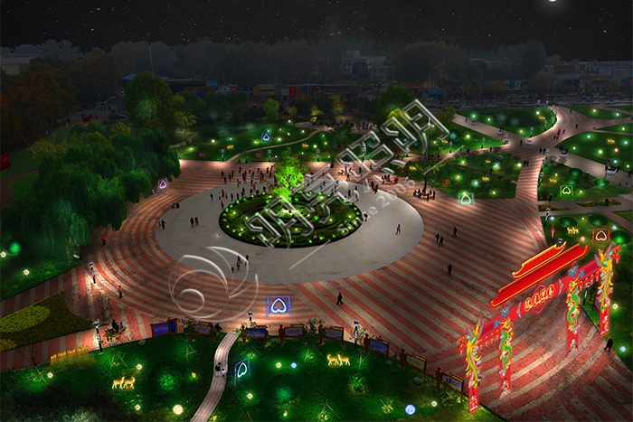 城市廣場(chǎng)景觀(guān)照明設(shè)計(jì)怎樣的燈光布局才會(huì)比較合理？